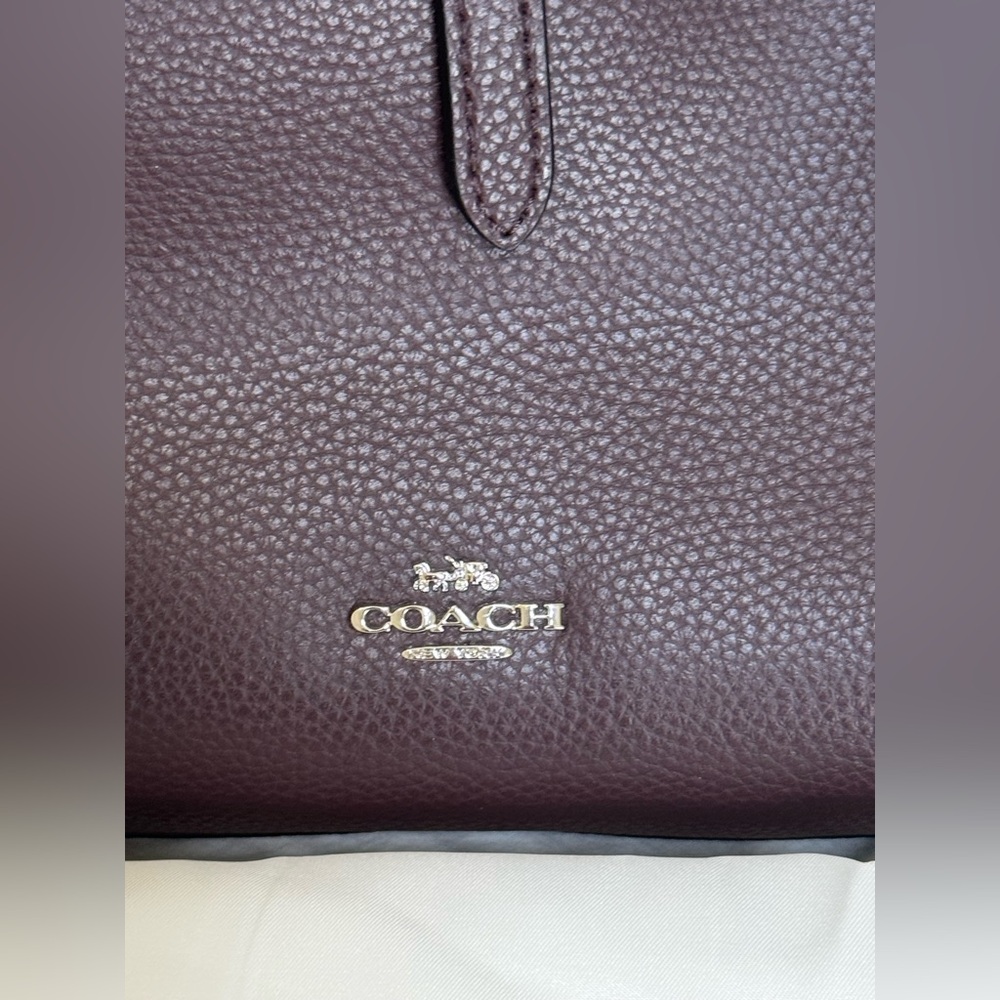 Coach Oxblood Leather Market Tote - NEW with tag - Picture 2 of 7